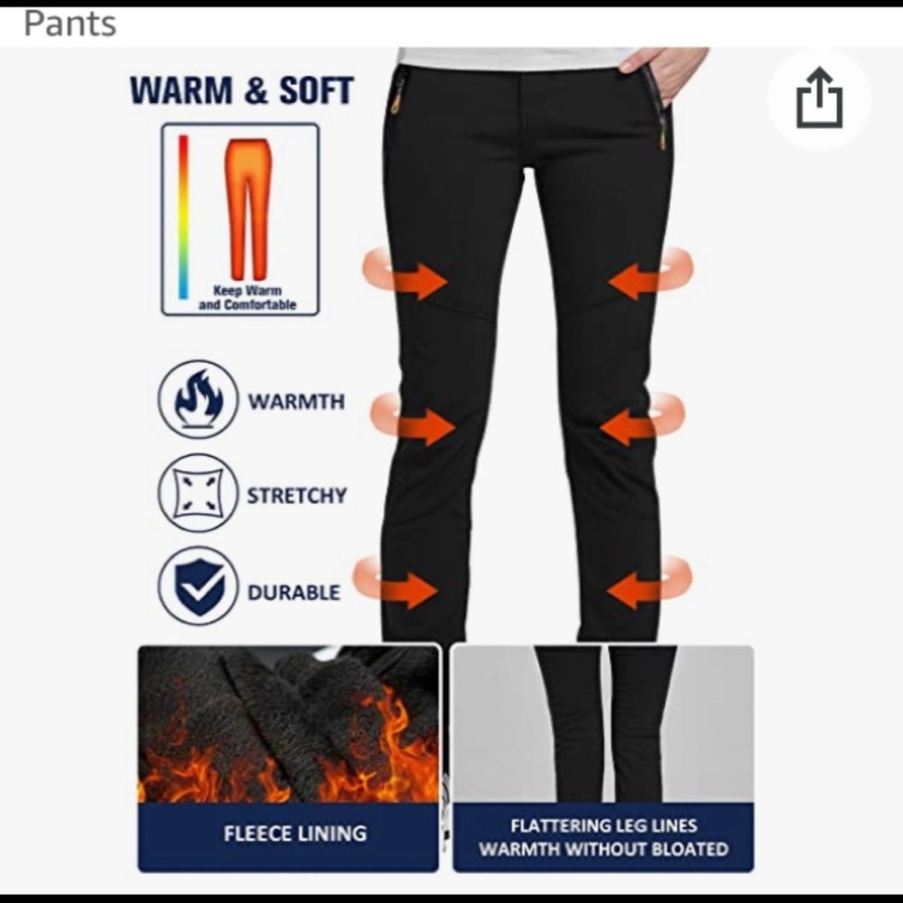 Nwt - hiking , snow - Camii Mia Women's Winter Warm Outdoor Pants